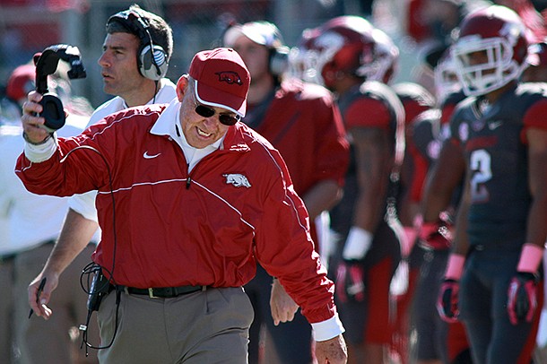 John L. Smith said he regrets he couldn't have helped Arkansas' team to more wins in 2012. 