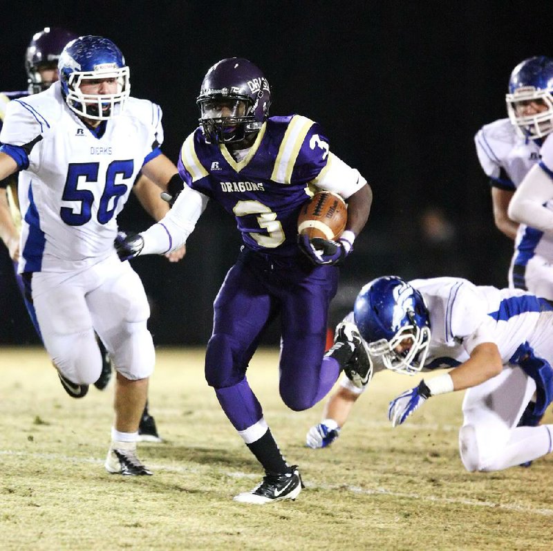 Junction City sophomore running back Jaqwis Dancy has rushed for 1,367 yards and 14 touchdowns entering Friday night’s Class 2A quarterfinal game against Salem. 