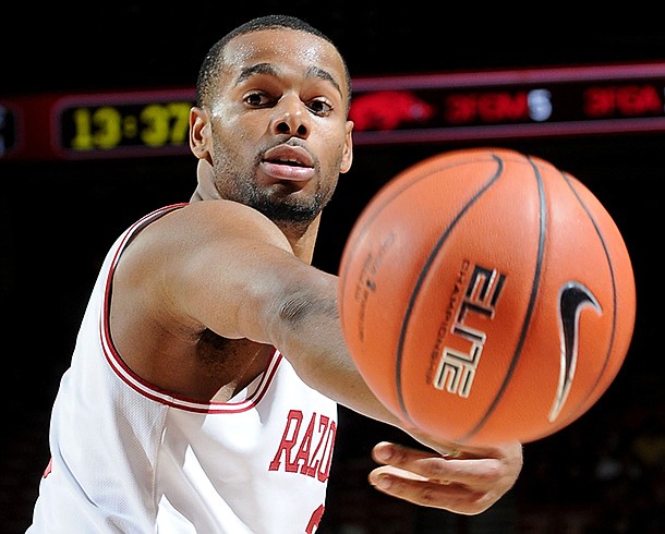 Rickey Scott and the Razorbacks will play the first of two games in Las Vegas on Friday. 