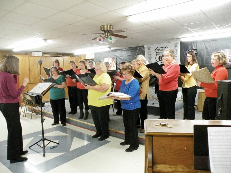 Members of the Conway Women’s Chorus, shown here performing at the Conway Senior Citizen Center, will present a musical program at 2 p.m. Dec. 2 at Pleasant Grove Baptist Church, 3255 Prince St. in Conway. The program will include Grammy Award-winning songs, as well as traditional Christmas songs.