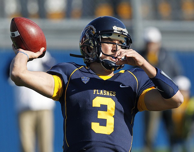 Kent State quarterback Spencer Keith (Pulaski Academy) completed 9 of 20 passes for 170 yards and 1 touchdown and threw 1 interception in the No. 23 Golden Flashes’ 28-6 victory over Ohio on Friday in Kent, Ohio. 