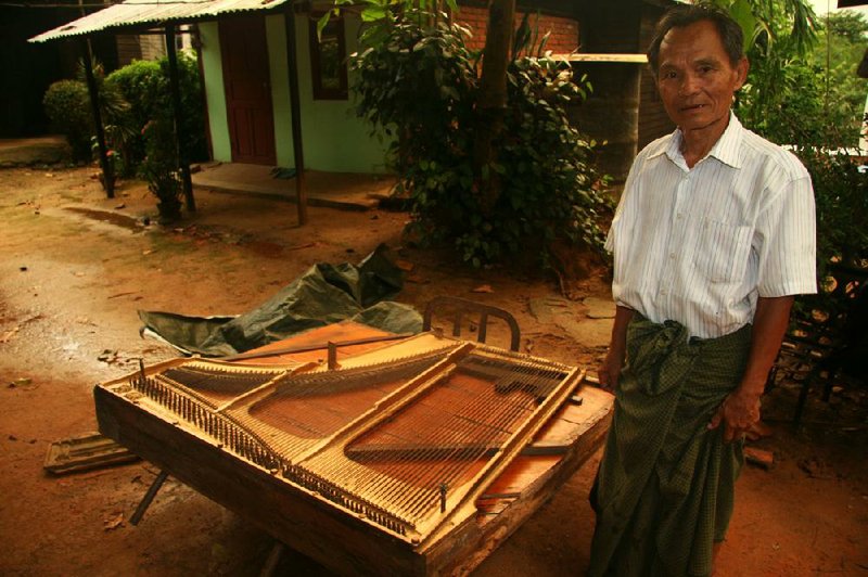 Piano tuner Saw Sheperd, 70, worked on Aung San Suu Kyi’s piano in the early 1990s under tight security and never saw the opposition leader. “But I was shocked and delighted to realize who it belonged to,” he said. 