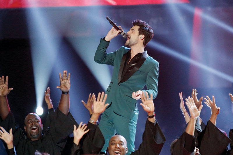 Cody Belew of Beebe performs Queen’s “Somebody to Love” during NBC’s The Voice.