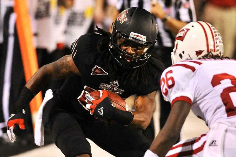 Arkansas State wide receiver J.D. McKissic has caught 32 passes for 336 yards in the Red Wolves’ past three games, all victories. 