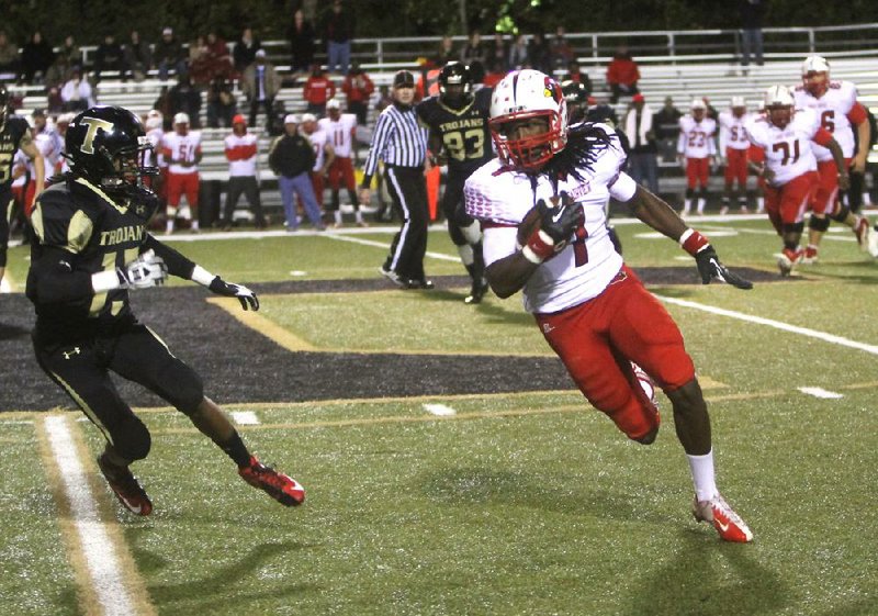 Camden Fairview senior wide receiver Braxton Hoof has caught 45 passes for 795 yards and 12 touchdowns this season. 