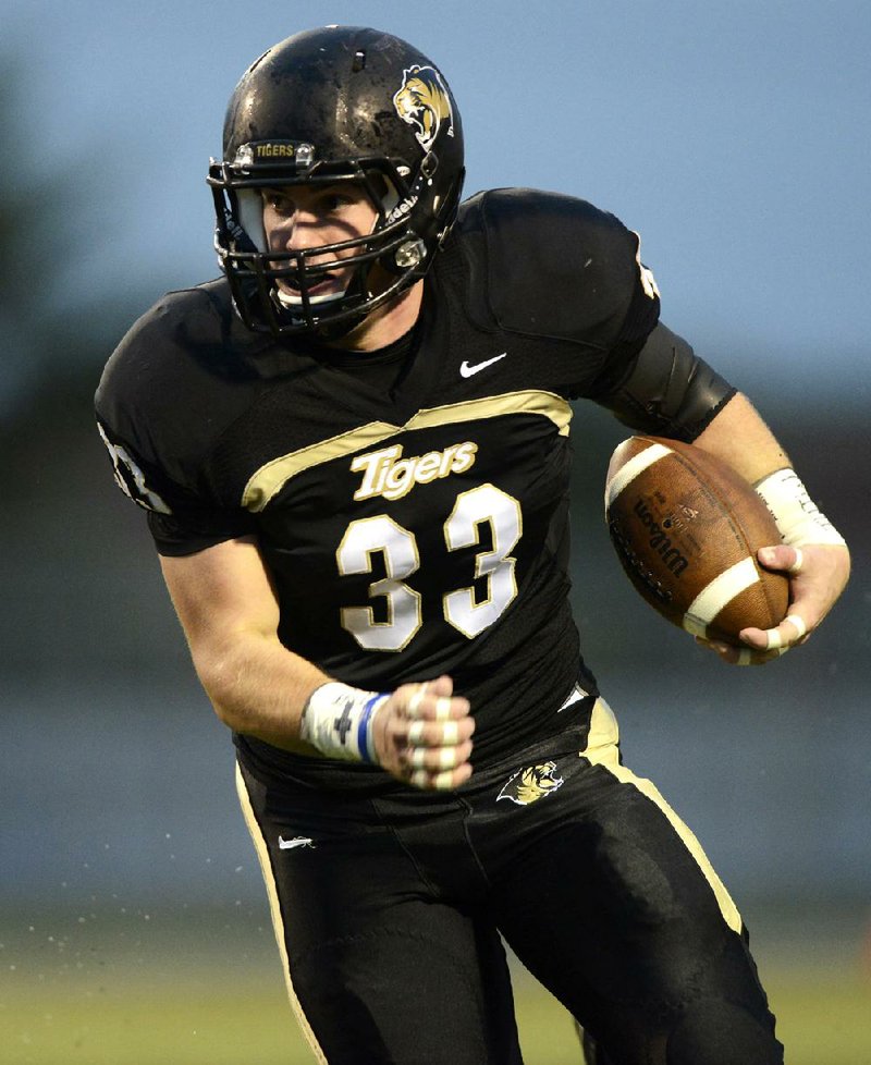 Bentonville linebacker Garrett Kaufman headlines a defense that is allowing only 195 yards per game. 