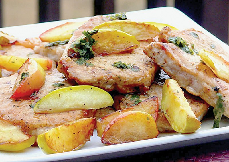 Pork Cutlets With Sweet and Sour Apples