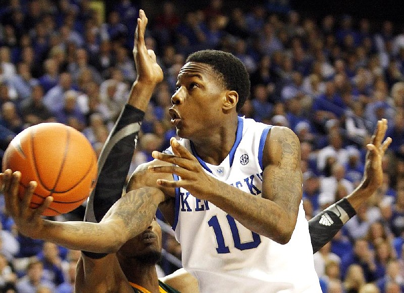 Kentucky freshman Archie Goodwin (10) is averaging a team-high 16.6 points per game at point guard. Coach John Calipari hopes the team’s new fitness regimen will allow him to develop another option there and move Goodwin (Sylvan Hills) to shooting guard. 