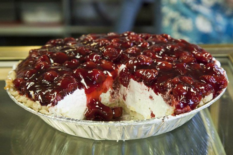 Cherry Crisp pie is served at Miss Anna’s on Towson’s in Fort Smith. 