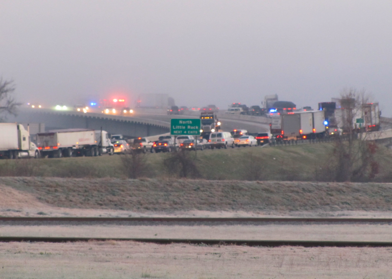 Crews respond to multiple wrecks on the I-440 river bridge just after 7 a.m. Wednesday.