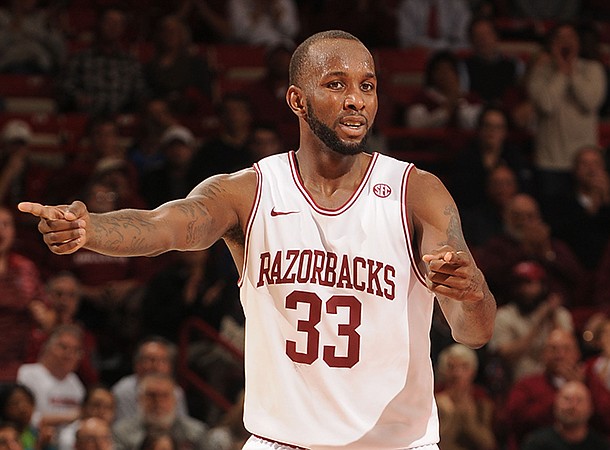 Marshawn Powell is leading Arkansas in scoring and 3-point shooting after missing most of last year with a torn ACL. 