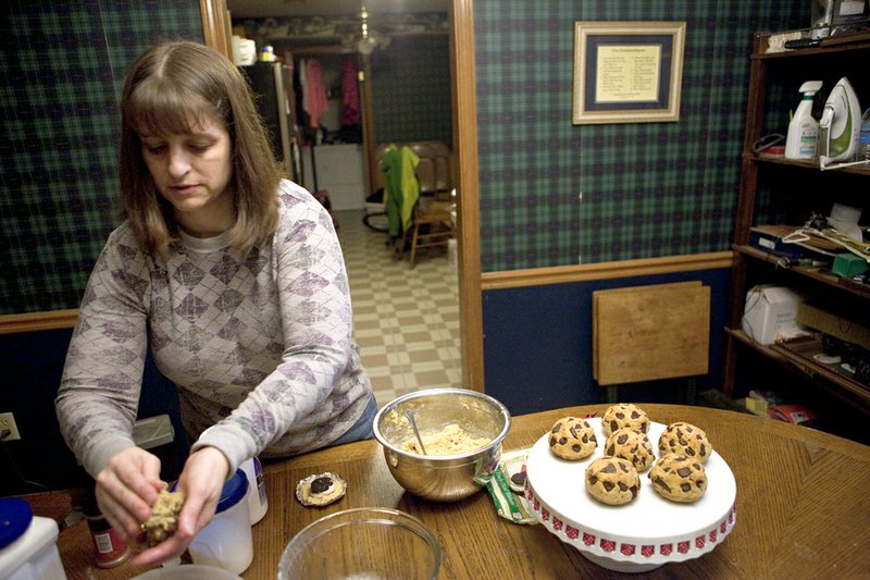 Shannon Fields stopped eating gluten for health reasons several years ago and began experimenting with gluten- and sugar-free baking. Fields sells cookies and donuts online, and makes about 10 batches of cookies a day most of the year, but is busier during the holiday season.