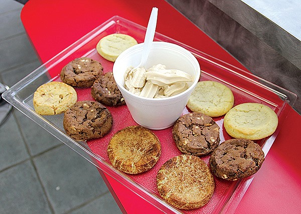 Phoebe’s Treats in Fayetteville offers frozen yogurt with a variety of toppings, cookies, brownies and cinnamon rolls. 
