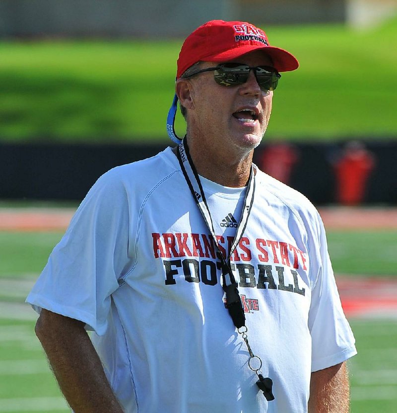 Arkansas State defensive coordinator John Thompson, who will serve as the Red Wolves’ interim coach for the GoDaddy.com Bowl on Jan. 6, will remain at the school after being retained by new Coach Bryan Harsin. 