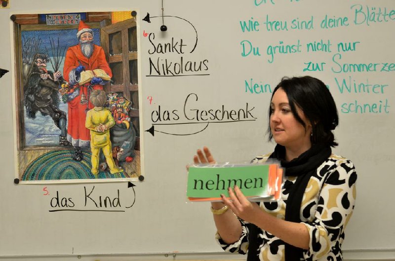 A German teacher with Fayetteville Public Schools, Sarah Bunton was dismayed by the announcement that the University of Arkansas at Little Rock will put its German language program on hold. 