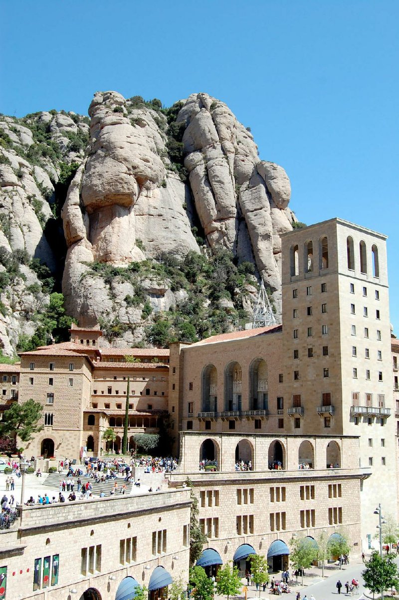 The rock pillars of Montserrat are home to a Benedictine monastery, as well as hiking trails. 