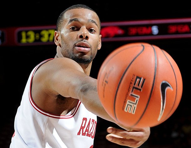 Arkansas guard Rickey Scott was told by head coach Mike Anderson that it's his time to step up. Scott started for the first time this season in the Razorbacks' match-up with Alabama A&M on Dec. 22, 2012.