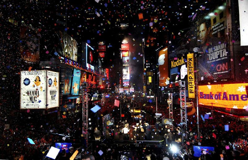 Celebrating New Year’s Eve at Times Square — the Crossroads of the World — debuted in 1904. The inaugural bash commemorated the official opening of the new headquarters of The New York Times. Longacre Square, which surrounded the Times Tower, was renamed Times Square. 