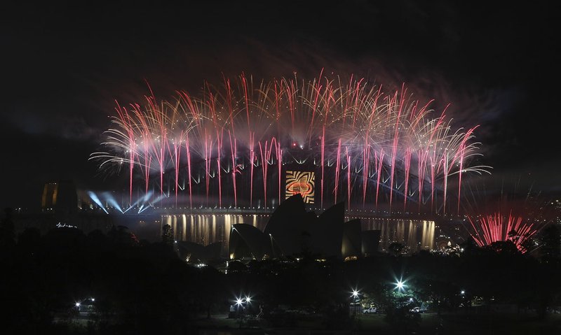 Fireworks explode Sydney Harbour bridge during the New Year celebrations in Sydney, Australia, on Tuesday, Jan. 1, 2013.