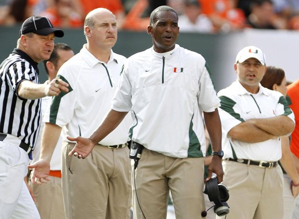 Arkansas hired former Miami head coach Randy Shannon away from TCU to become the Razorbacks' linebackers coach.