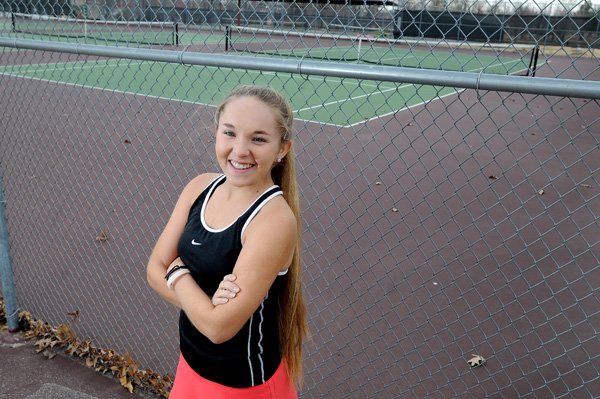 Teah Flynn, 15, a Farmington student, has spearheaded a tennis relay called “Keep the Ball in Motion, Rally and Give Back” as part of a larger fundraising effort to fight against cancer. 