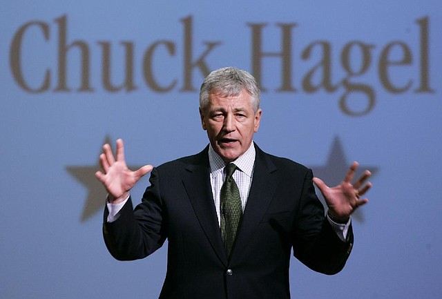 Former Nebraska Sen. Chuck Hagel, seen in this Feb 21, 2007, photo, is expected to be nominated as the next defense secretary. 