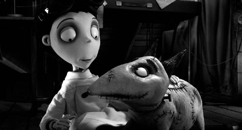 Young Victor Frankenstein successfully reamimates his dog Sparky in Tim Burton’s Frankenweenie. 