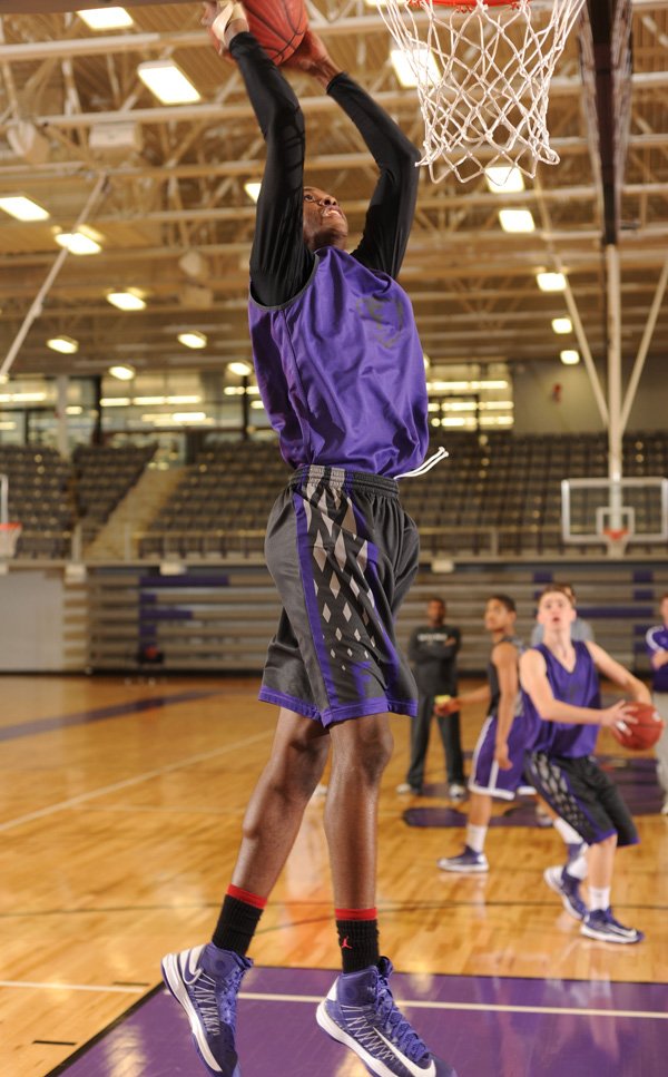 Trea Boyd, a Fayetteville senior forward, has developed his skills while waiting his turn on a deep Bulldogs team. 