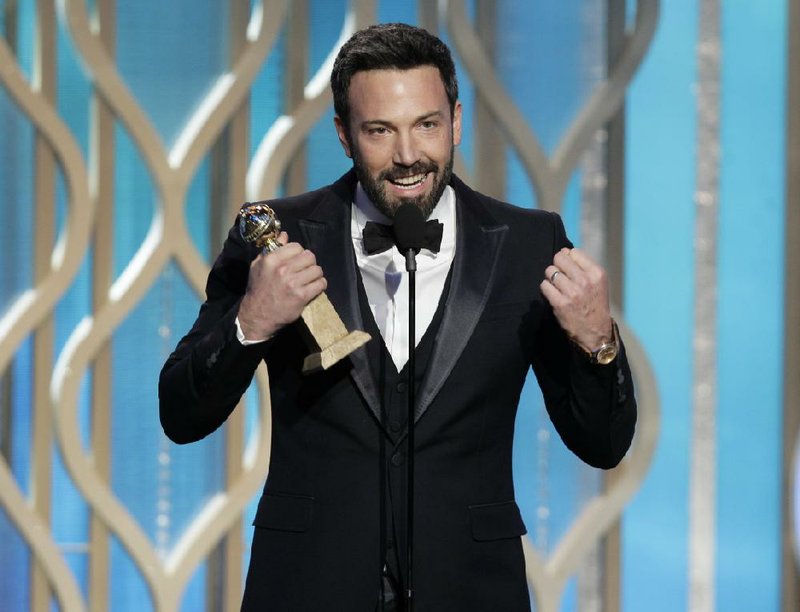 Ben Affleck accepts his award for best director for Argo on Sunday at the 70th annual Golden Globes Awards in Beverly Hills, Calif. Argo also received the award for best motion picture drama. 