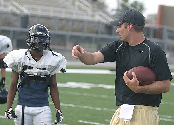 Barry Lunney Jr. spent eight seasons as offensive coordinator at Bentonville High School. 