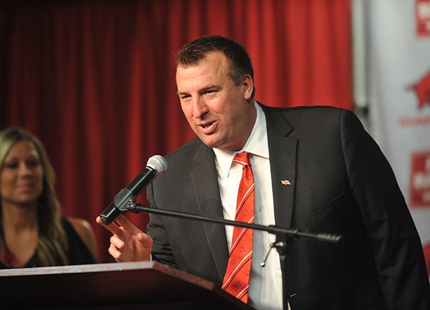 Bret Bielema completed his nine-man coaching staff on Thursday, hiring Kansas State receivers coach Michael Smith. 