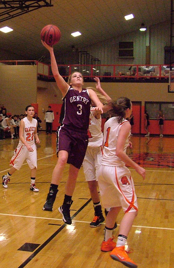 Tara Arnold, a Gentry senior guard, has been a starter for three seasons. She is one of the top scorers for the Lady Pioneers. 