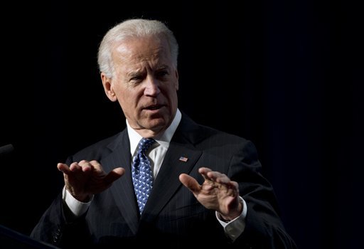 Vice President Joe Biden gestures as he addresses at the U.S. Conference of Mayors 81st winter meeting in Washington, Thursday.