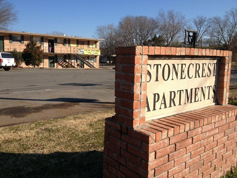 The Stonecrest Apartments on Base Line Road in southwest Little Rock were ordered shut Thursday, Jan. 17, 2013, by the city.