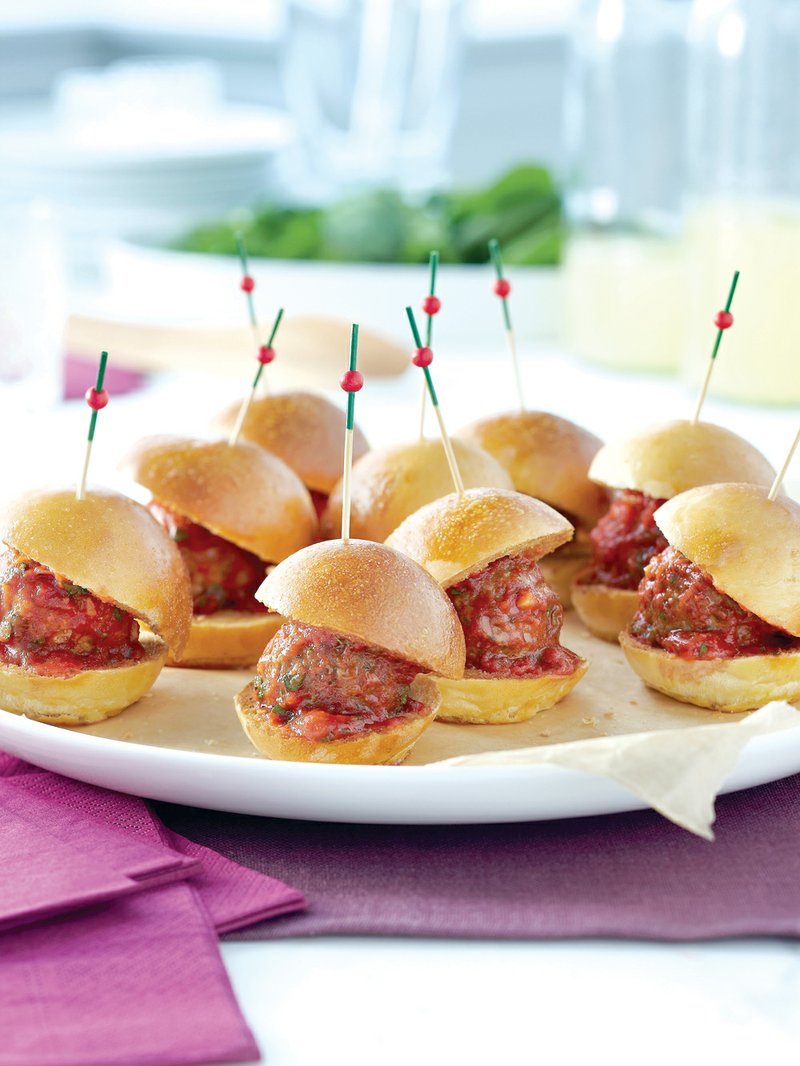 Meatball sliders can be a big hit for your Super Bowl party and can accommodate a large crowd.