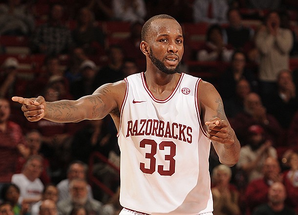 Marshawn Powell is Arkansas' leading scorer this season. 