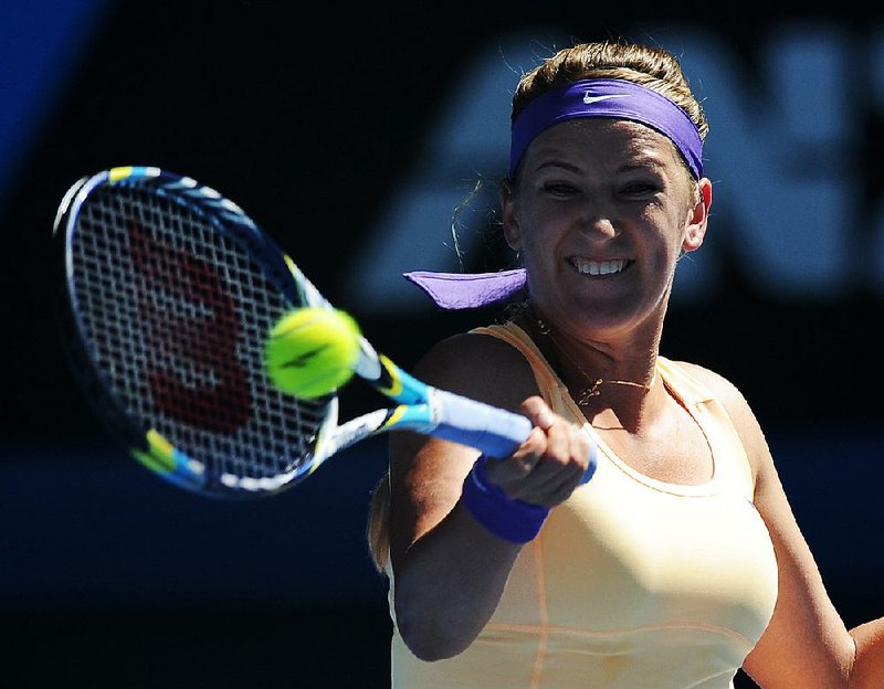 After failing to win five match points while up 5-3 in her semifinal match against Sloane Stephens, Victoria Azarenka came back from an injury timeout to eliminate Stephens and advance to defend her 2012 Australian Open title. 