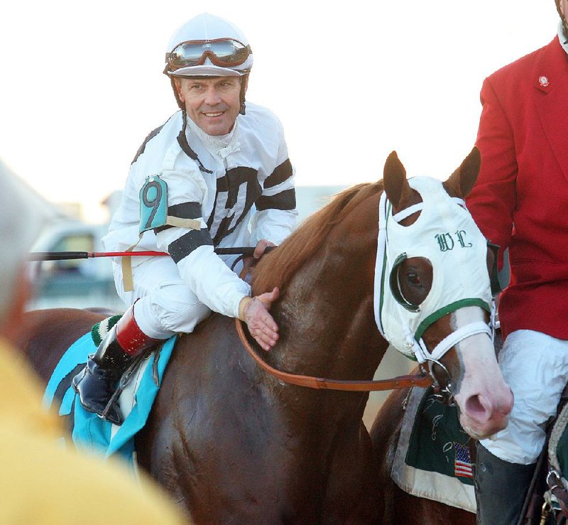 Will Take Charge, ridden by John Court, is tied for fourth place in the Kentucky Derby points standings after winning the Smarty Jones Stakes Monday at Oaklawn Park in Hot Springs. 