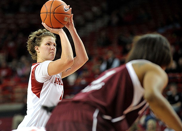 Sarah Watkins, pictured in an earlier game, scored a career-high 28 points at Ole Miss on Thursday. 