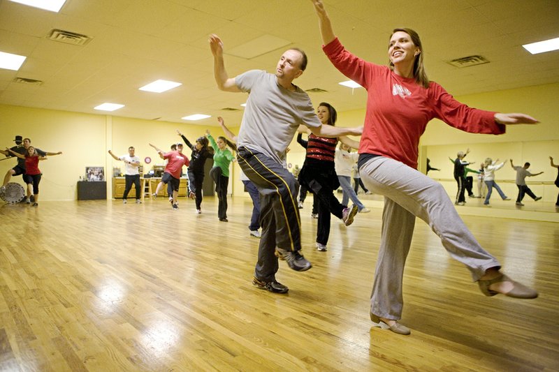 John and Paula Shirron rehearse the opening dance for the Dancing With the Cabot Stars program. The Cabot Panther Foundation’s second dance competition is scheduled for March 28.