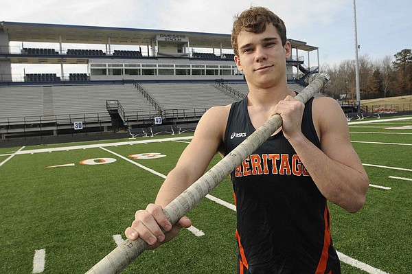 Danile Spickes, who finished second at the Class 7A state outdoor meet as a Rogers Heritage sophomore, is already off to a strong start after a solid junior season for the War Eagles football team. 
