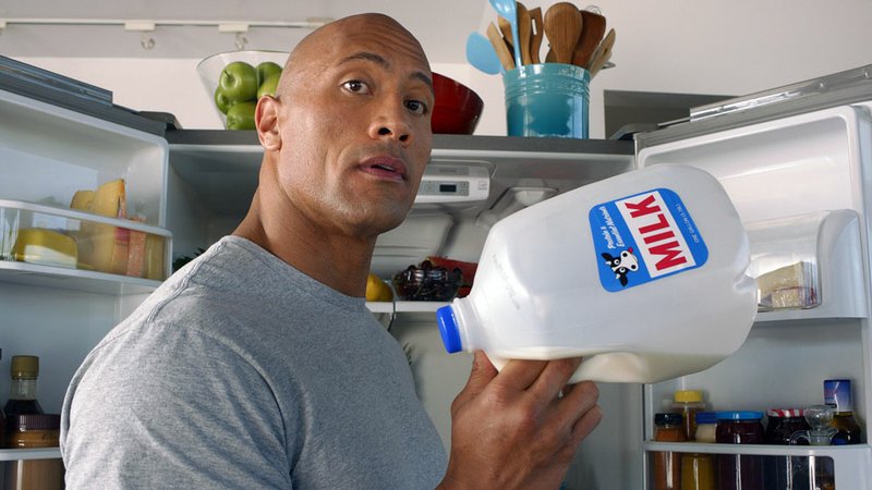 This undated screenshot provided by the Milk Processor Education Program, known as MilkPep, shows the company's Super Bowl advertisement. The Milk Processor Education Program, known as MilkPep and popular for its "Got Milk?" print ads, is featuring actor and professional wrestler Dwayne "The Rock" Johnson in a 30-second ad in the second quarter that is directed by Peter Berg.