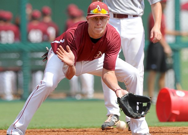 Arkansas infielder Dominic Ficociello was drafted in the 12th round by the Detroit Tigers on Saturday.