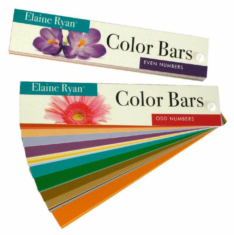 Elaine Ryan’s pair of color bars offer do-it-yourself designers a safe way to choose matching colors. 