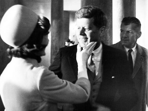 John F. Kennedy and Jackie Kennedy are pictured in this example of a photo to be featured in an upcoming exhibit in Argenta.
