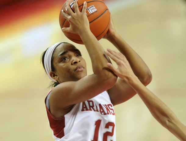 Arkansas freshman Dominique Wilson is averaging 14.3 points in her last three games.