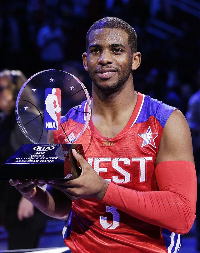 Los Angeles Clippers guard Chris Paul had 20 points and 15 assists to earn MVP honors in the Western Conference’s 143-138 victory over the Eastern Conference on Sunday. 