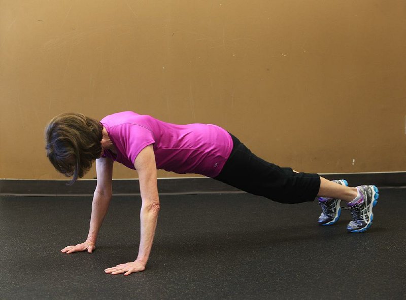 While she’s working her obliques and balancing the strength of her left and right sides, Becky Gilbreath can distract her mind from any discomfort by imagining she’s a Rockette. 