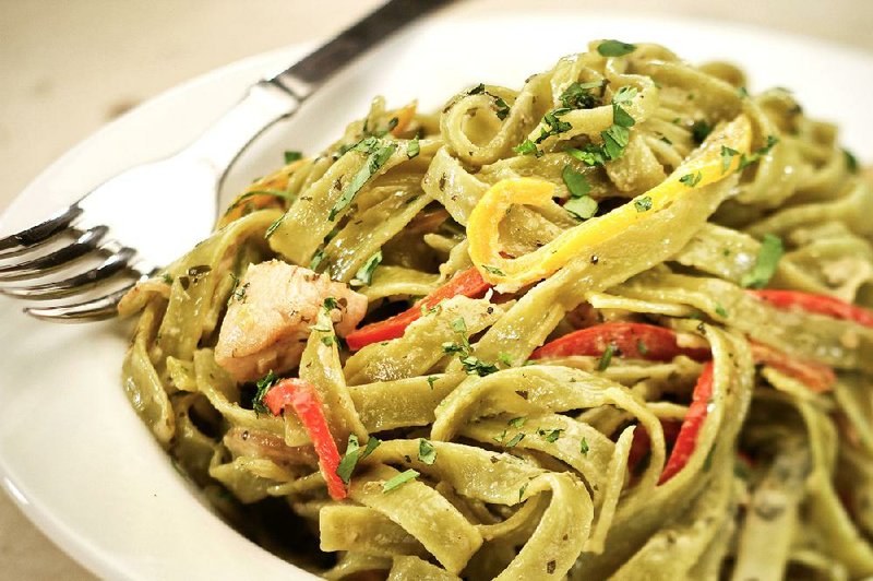 Chicken Tequila Fettuccine adapted from California Pizza Kitchen gets raves for a birthday celebration dinner. (Ricardo DeAratanha/Los Angeles Times/MCT)