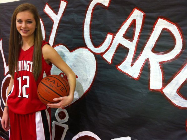 Haley Maxwell, a Farmington junior, is averaging 14 points per game for the Lady Cardinals. Farmington will compete in the 4A-North Regional Tournament in Maumelle. 